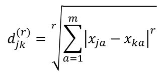 Clusteranalyse-Formel